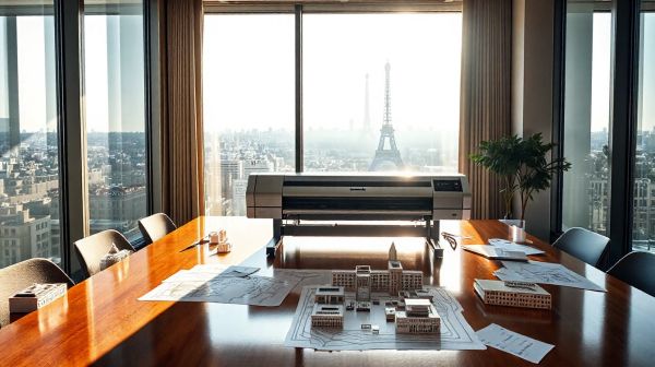 Optez pour la location d'imprimantes à Paris pour vos projets architecturaux